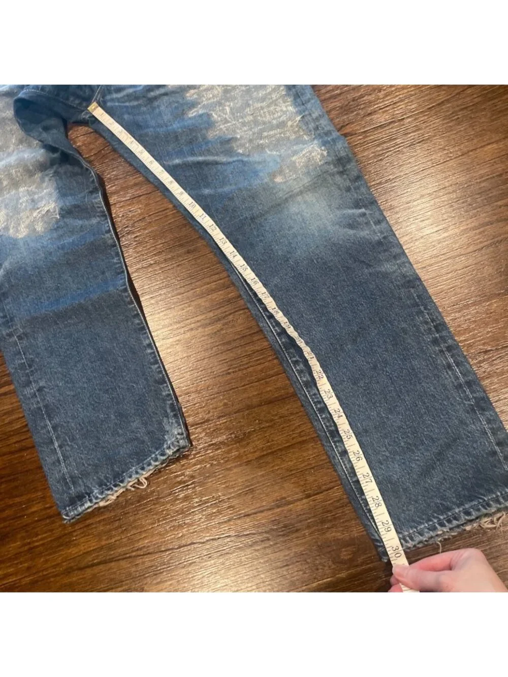 AG Apex Relaxed Tapered Jean Mens 32x30 Distressed Grunge Slouchy AG-ED Denim